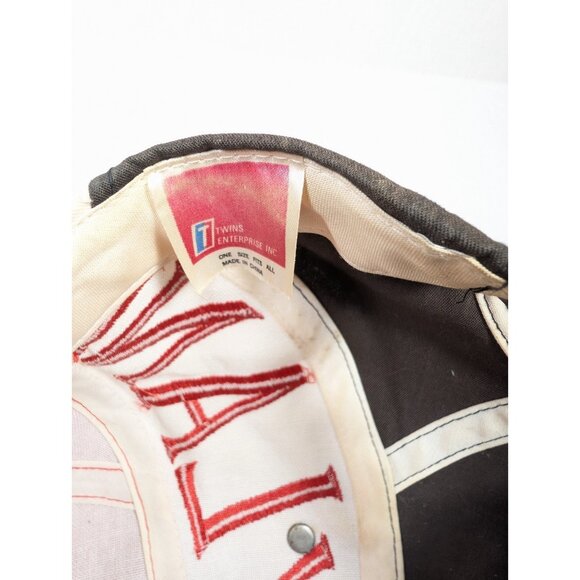 Vintage Maryland Terrapins Hat READ Snapback Twin Enterprise Stripe 90s Terps - Picture 12 of 13